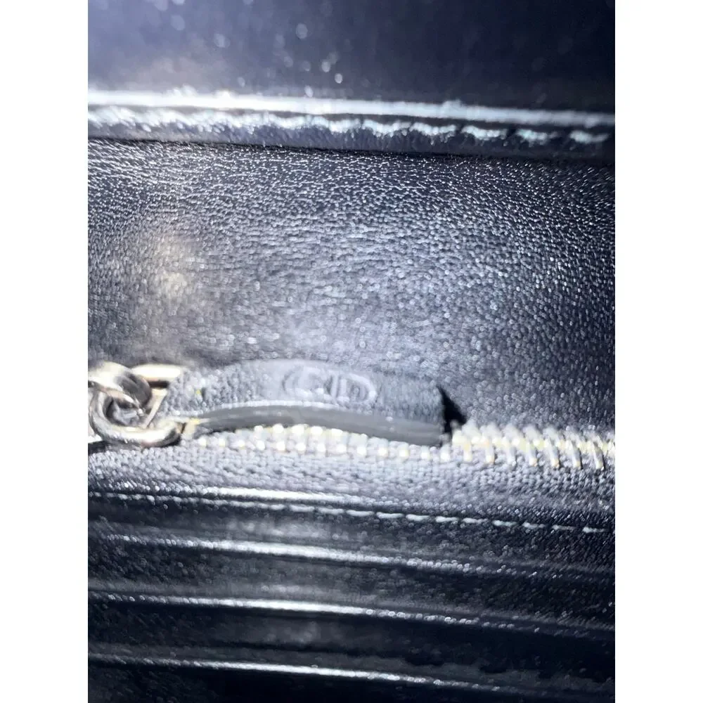 Dior Homme Abstract Graphic Printed Leather Zip Around Long Wallet
